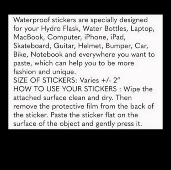 10/$10 Taylor Swift LOVER Waterproof Sticker - Picture 6 of 7